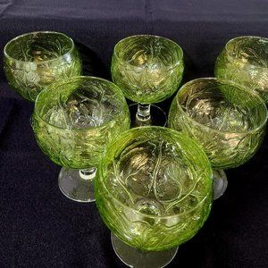 Taste Setter Secla green cabbage leaf goblets
